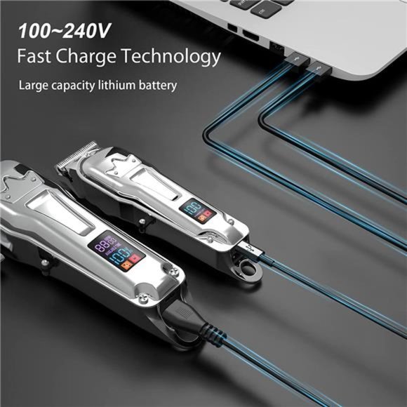 Hair Clippers for Men Professional + Hair Beard Trimmer Kit, Mens Grooming Kit - Picture 2 of 6